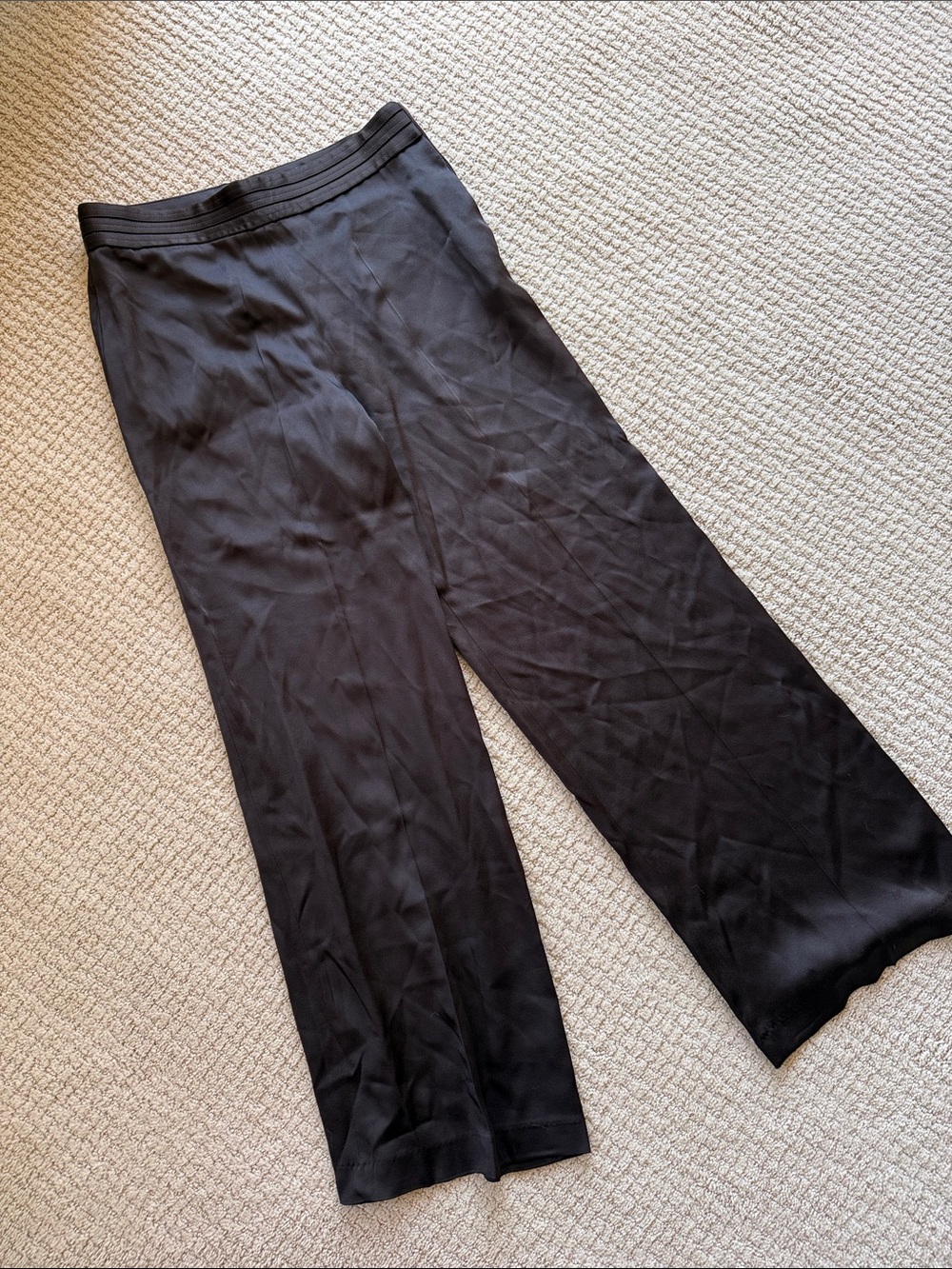 Zara Brown Satin Pants - Picture 3 of 5